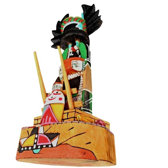 Hopi Katchina Katsina Native American Doll Crow Mother Angwusnasomtaka Pashano - Picture 7 of 16